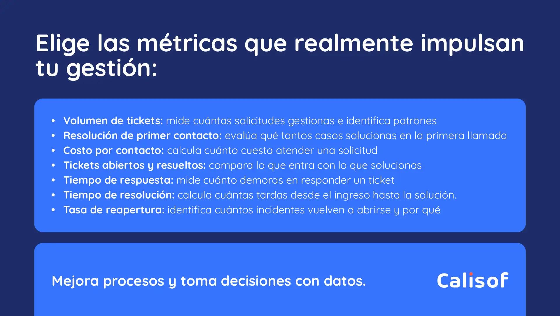 Metricas Para Gestion Mesa De Ayuda