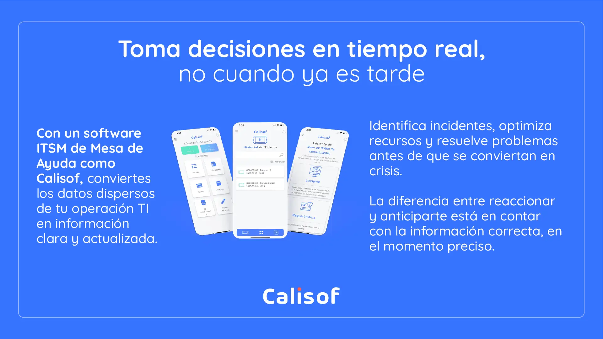 Toma Decisiones En Tiempo Real Con Software Itsm