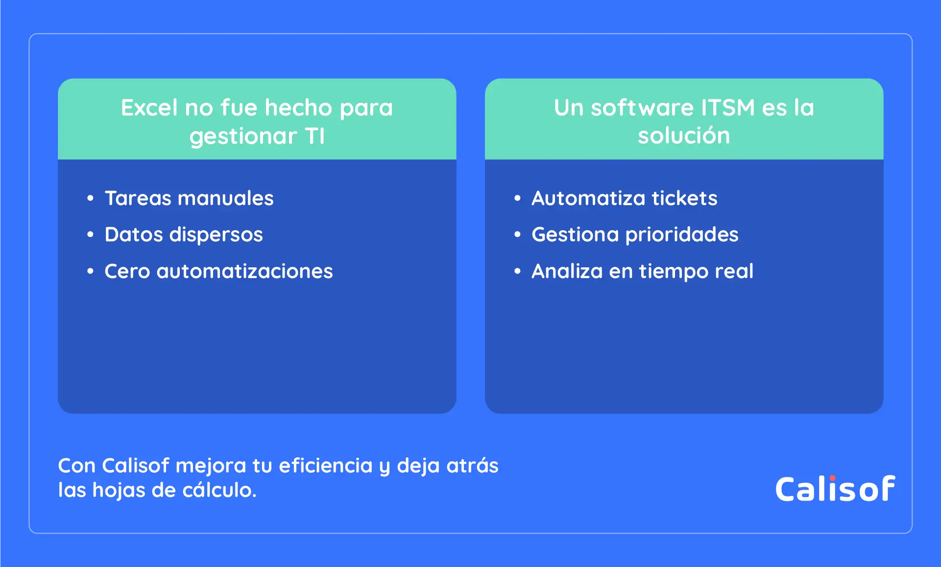 Diferencias Entre Excel Y Un Software Itsm