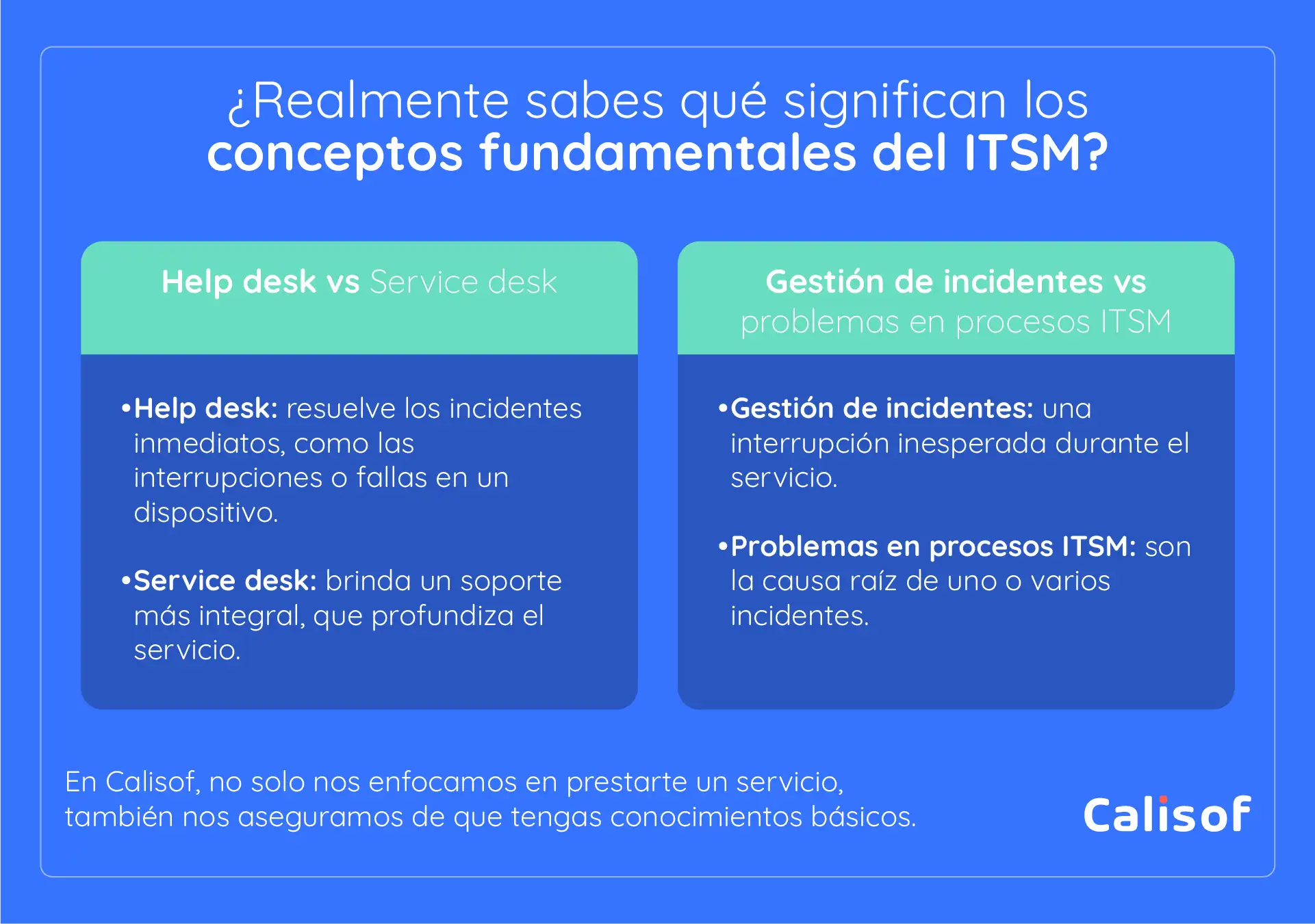Conceptos Fundamentales Itsm Que Todo Lider Debe Saber
