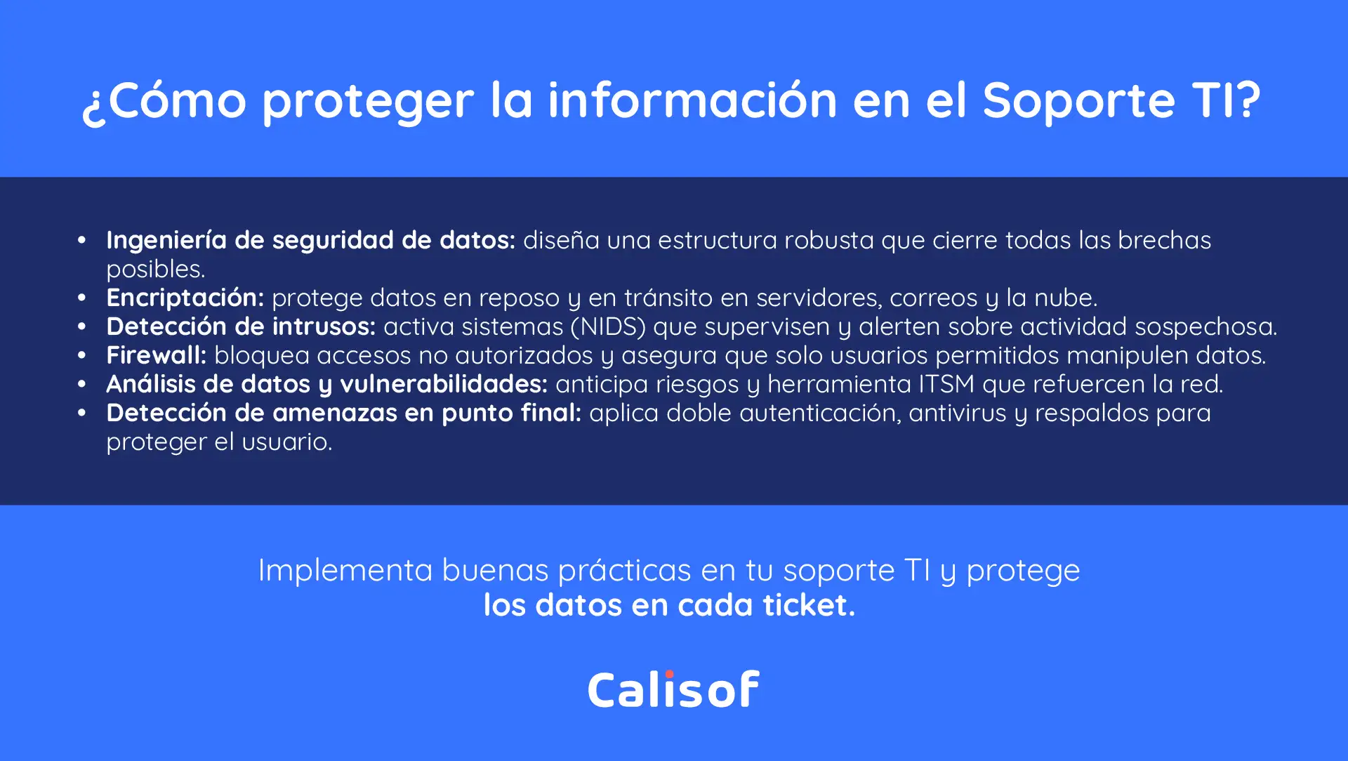 Conceptos claves para proteger la información en soporte de tickets