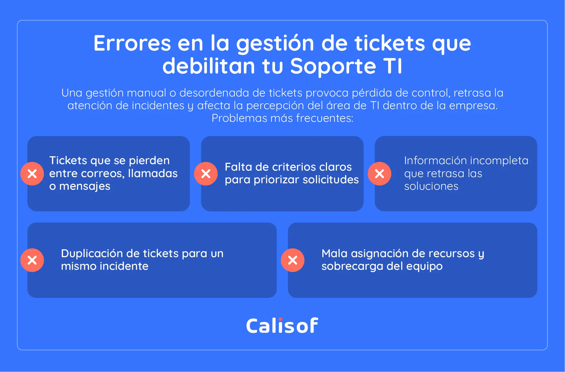 Errores Gestion Tickets Soporte Ti